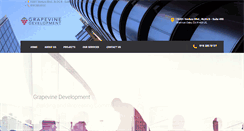 Desktop Screenshot of grapevinedevelopment.com